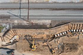 Transportation & Structures: A H&K Group, Inc. team completes work along a railroad right of way. 